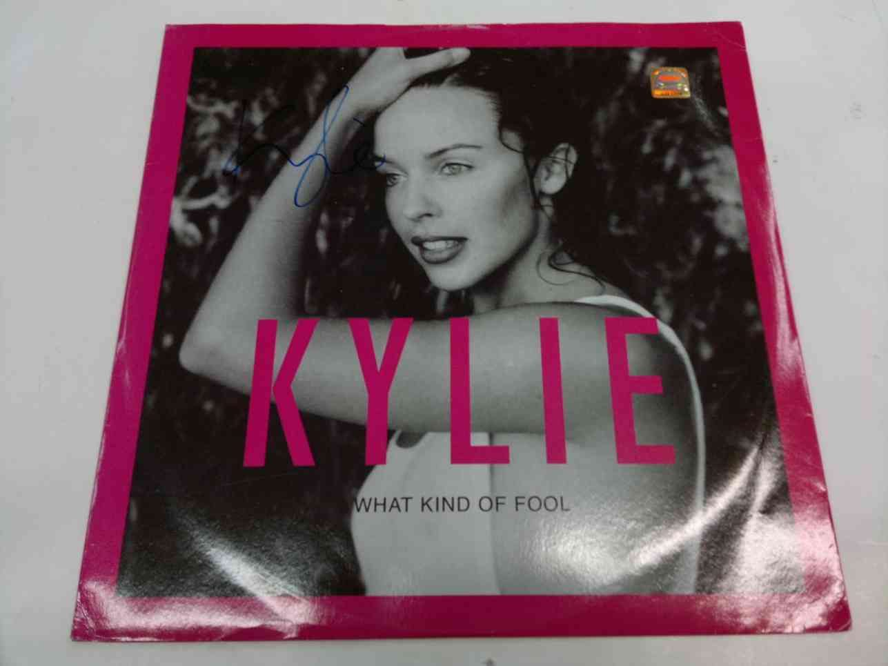 KYLIE MINOGUE - WHAT KIND OF FOOL - ORIGINAL SIGNED